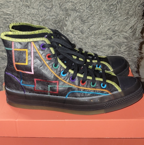 CONVERSE Chuck 70 High Chinese Year Sneakers Black / Black / Opti Yellow - Picture 7 of 9